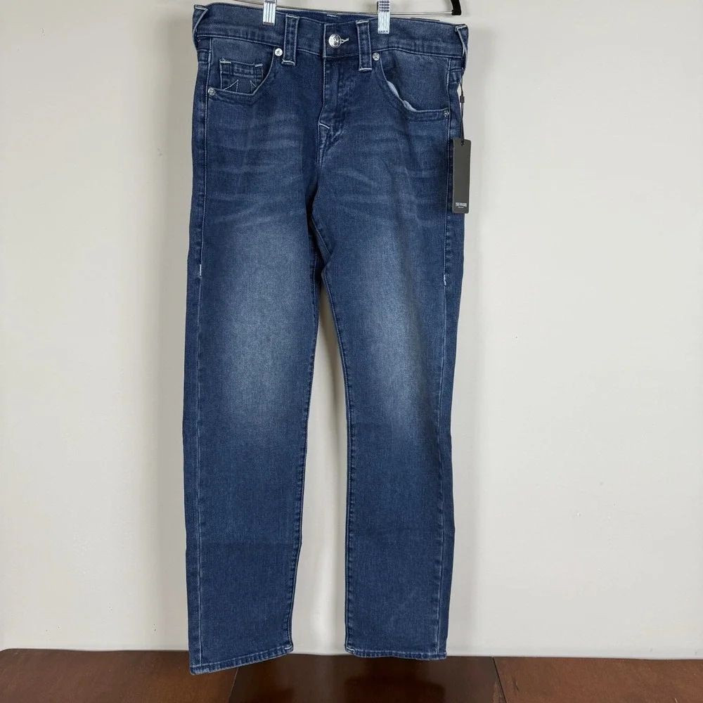 True Religion Geno Relaxed Slim Jeans Men's 31x32 (actual 34x31.5) Blue Nwt $159